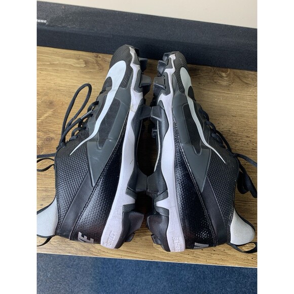 Nike Alpha Fastflex Football Cleats Men's Size 12 Black With White Swoosh - Picture 7 of 14